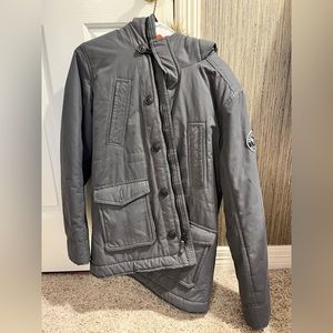 Youth 15/16 Abercrombie Kids Parka with faux fur.